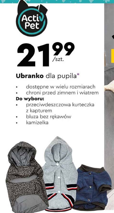 Promocja Kurteczka Przeciwdeszczowa Dla Psa Activ Pet W Biedronka