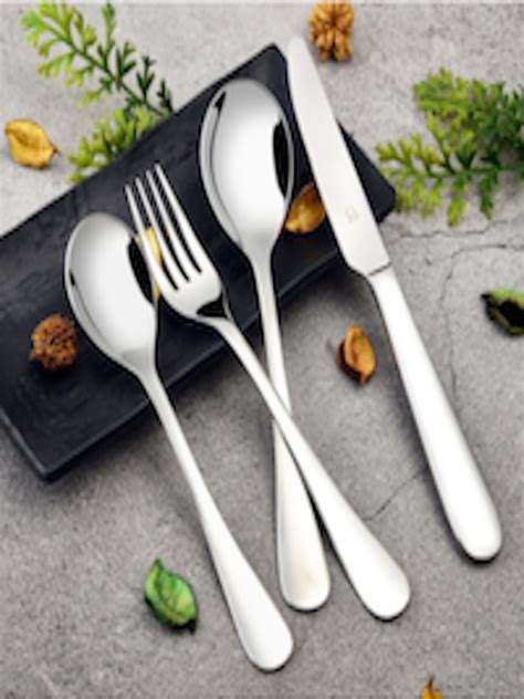 Buy FNS Victoria Stainless Steel 24 PCs Cutlery Set With Stand