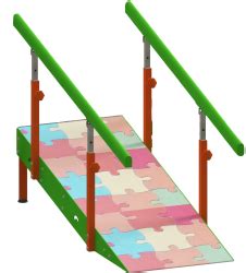 Rampa Infantil Con Pasamanos Regulable Para Escalera De Pelda Os