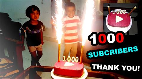 How To Create 1k Subscribers Celebration Cake 1000 Subscribers Thank