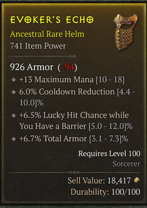 Sorc Helm Actual Quad Mana Cdr Lh Armor Topic D Jsp