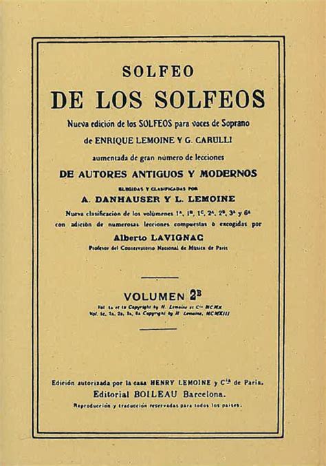 Solfeo de los solfeos 2º B Editorial de Música Boileau