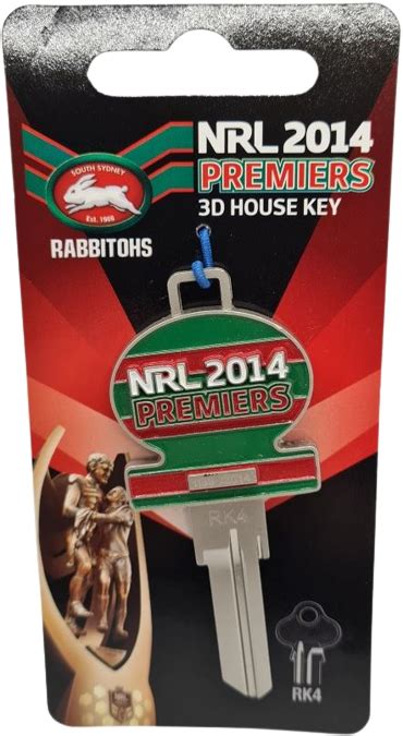 South Sydney Rabbitohs Premiers D House Key Lw