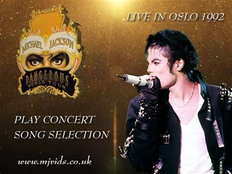 Dangerous World Tour Oslo Norway July Michael Jackson