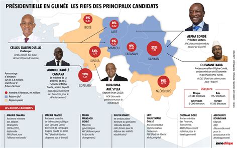 [infographie] Présidentielle En Guinée Les Fiefs électoraux Des Candidats