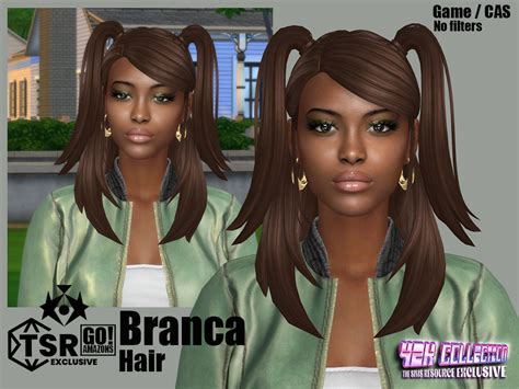 The Sims Resource - (Y2K Collection) Branca Hair