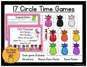 Circle Time Games by The Poppin' Pineapple | Teachers Pay Teachers