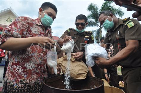 Pemusnahan Barang Bukti Narkoba Antara Foto