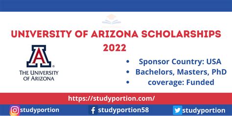 University of Arizona Scholarships 2022 [Study in USA]