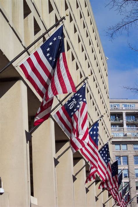 FBI Headquarters stock image. Image of flags, anti, patriotism - 97243