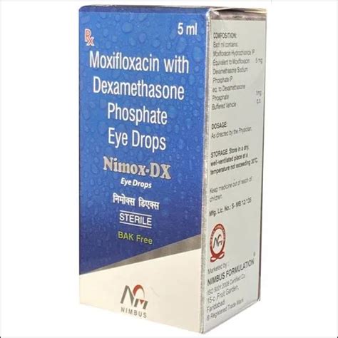 Moxifloxacin Dexamethasone Phosphate Eye Drops Age Group Suitable For