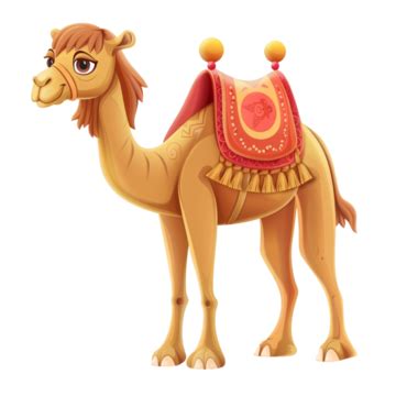 Cute Camel Cartoon Vector Style Transparent Background Cute Camel