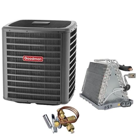 4 Ton 13 8 Seer2 Goodman Air Conditioner With Vertical 21 Cased Coil