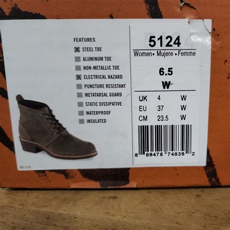 WORX By Red Wing 5124 Women S Zinc Chukka Steel Toe Boots EH Size 6 5