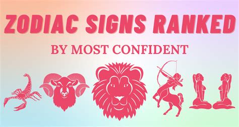 The Most Confident Zodiac Signs Ranked So Syncd