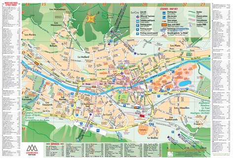 tourist map chamonix
