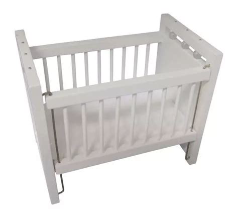 Maison De Poup Es Blanc En Bois Lit B B Berceau Avec Matelas Miniature