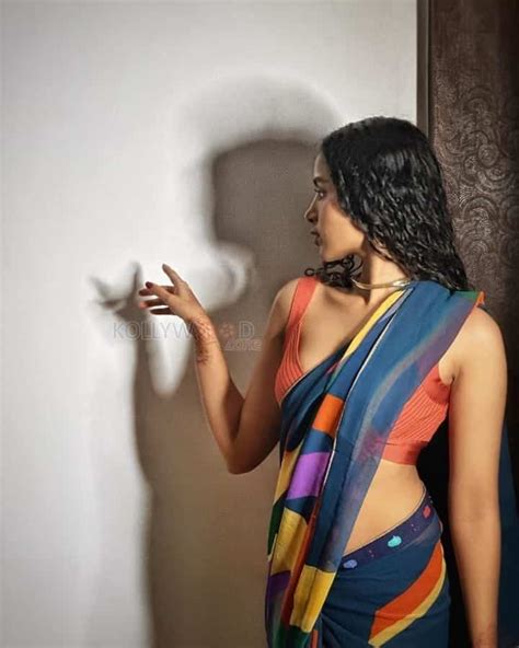 Fiery Hot Anupama Parameswaran In A Colorful Saree Photos 01 249247 Kollywood Zone