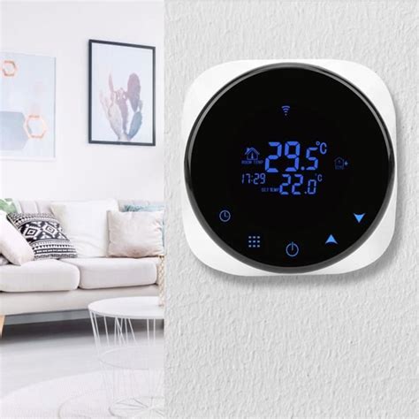 Thermostat Wifi Vbestlife Contr Le Pr Cis De La Temp Rature Blanc