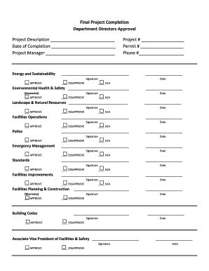 Fillable Online Ehs Ucf Final Project Completion Form Intent Ucf