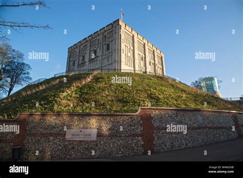 view of Norwich castle containing museum and art gallery, Norwich ...