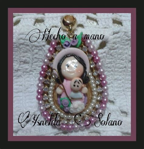 Dijes Soutache Virgencitas Porcelana Fr A Masa Flexible Divina