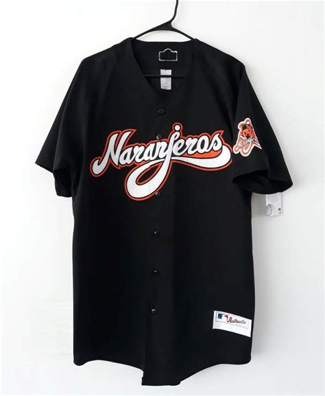 Camisola Jersey B Isbol Naranjeros Hermosillo Bordada Negra