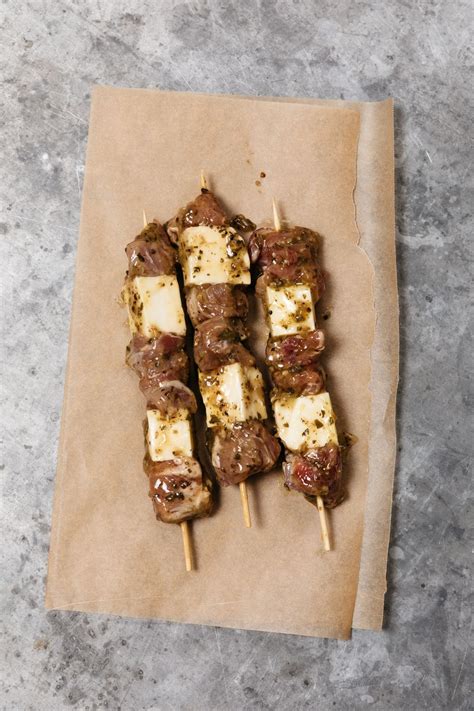 Lamb Kebabs W Lemon Garlic Yoghurt And Halloumi More Than Meat