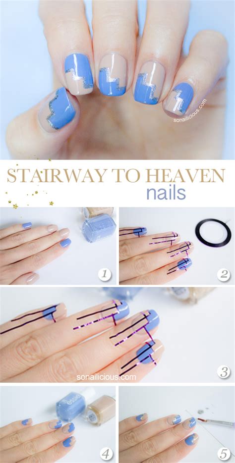 Nail Designs Step By Step With Tape