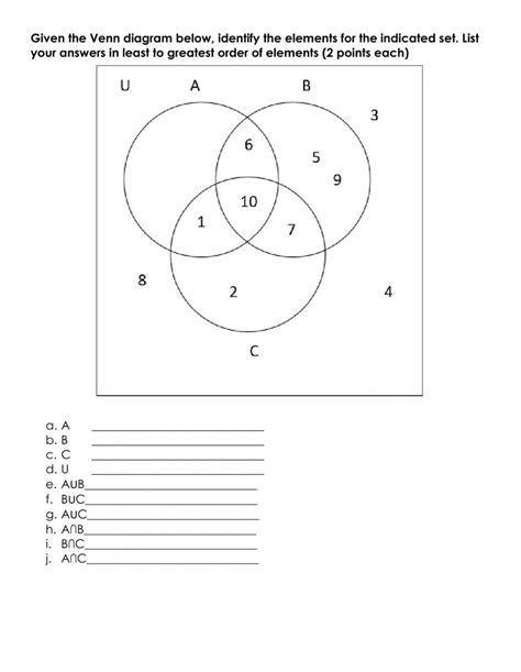 venn diagram quiz worksheet artofit