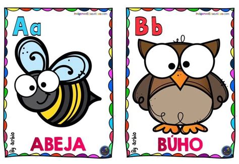 Abecedario De Animales En Tarjetas Para Plastificar LoterÍa Bingo 3