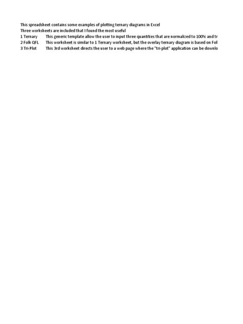 Ternary Plot | PDF | Worksheet | Spreadsheet