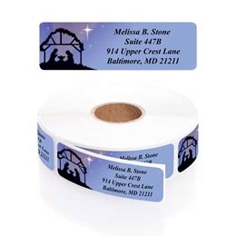 Christmas Rolled Address Labels | Current Labels