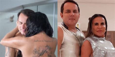 Gretchen surge calcinha e mãos do marido pegando tudo