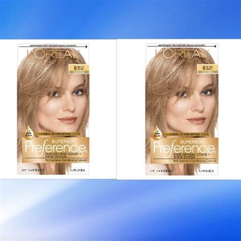 L Oreal Hair Boxes Loreal Paris Superior Preference Hair Color Med Blondenatural Blonde