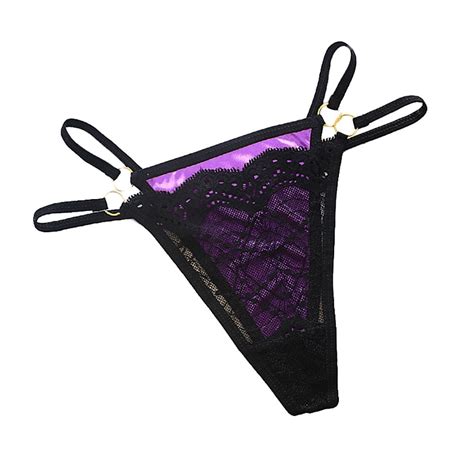 Solacol Lace Panties For Women Womens Lace Lingerie Knickers G String Thongs Panties Underwear