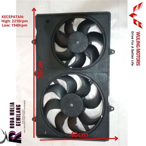 Jual Motor Fan Extra Fan Kipas Radiator Fullset Shouroud Wuling Cortez