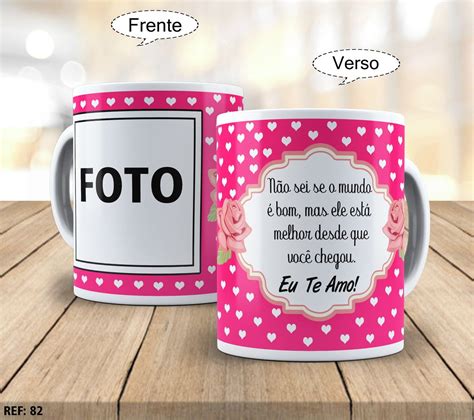 Caneca Com Foto E Frase Romântica Elo7 Produtos Especiais