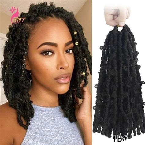 Crochet Butterfly Locs Butterfly Locs 1b 18inches 7pcslot Braid In Hair Extensions