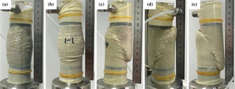 Specimens Failed On Undrained Triaxial Compression Test Confining