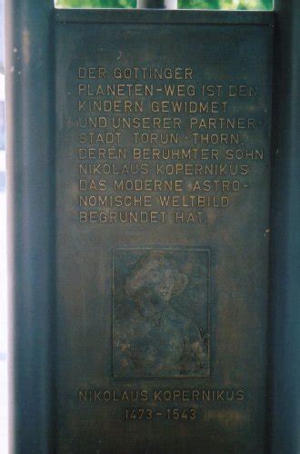 Monuments On Mathematicians Planetenpfad In Göttingen