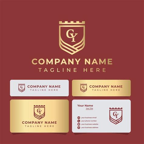 Letter Gy Monogram Shield King Logo Suitable For Any Business