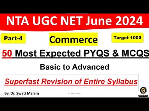 Complete Syllabus I PYQs Expected MCQs Part 4 Full Syllabus Revision