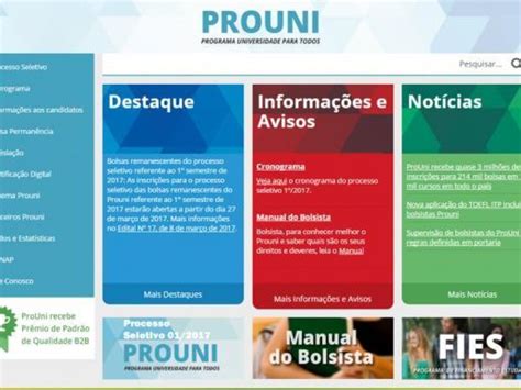 MEC divulga resultado da segunda chamada do ProUni JD1 Notícias