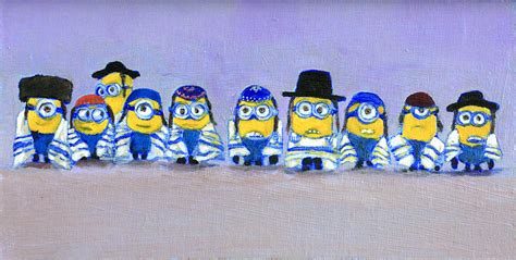 Minions Minyan Painting By David Zimmerman Pixels