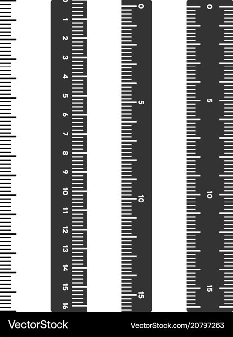 Vertical meter ruler Royalty Free Vector Image