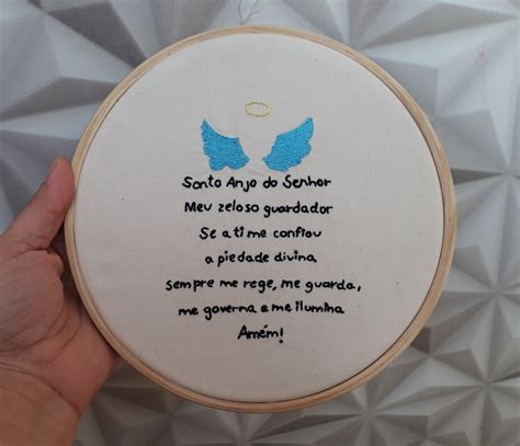 Bastidor Bordado Santo Anjo Elo Produtos Especiais