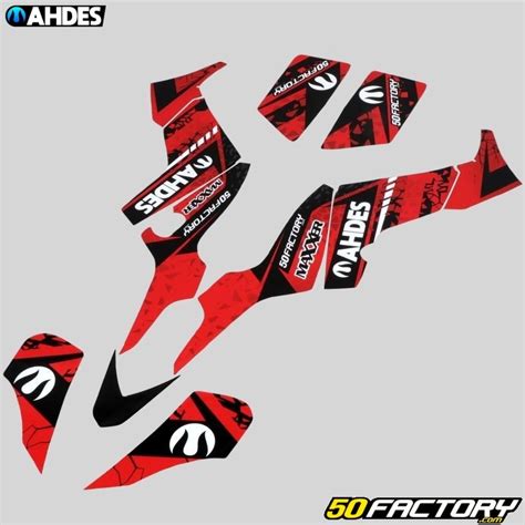 Kit Grafiche Adesivi Kymco Maxxer 300 Dal 2021 Red Ahdes Quad Piece