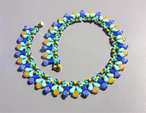 Tutorial Necklace Santana Ginko Paisley Tila Half Tila O Beads And