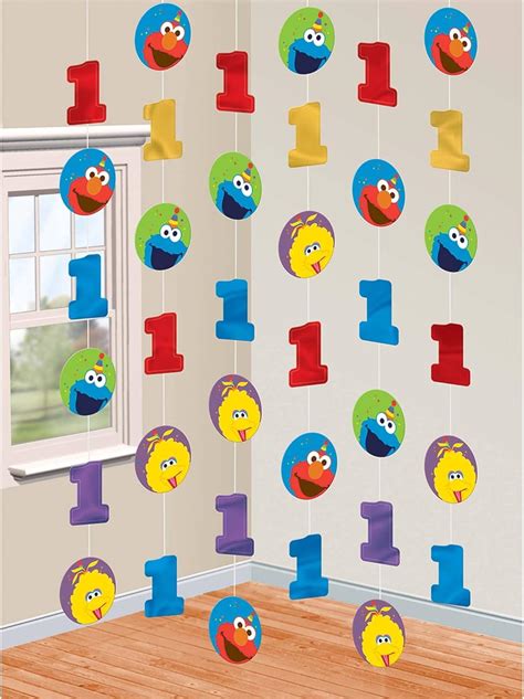 Amazon Elmo Turns One String Decorations Toys Games